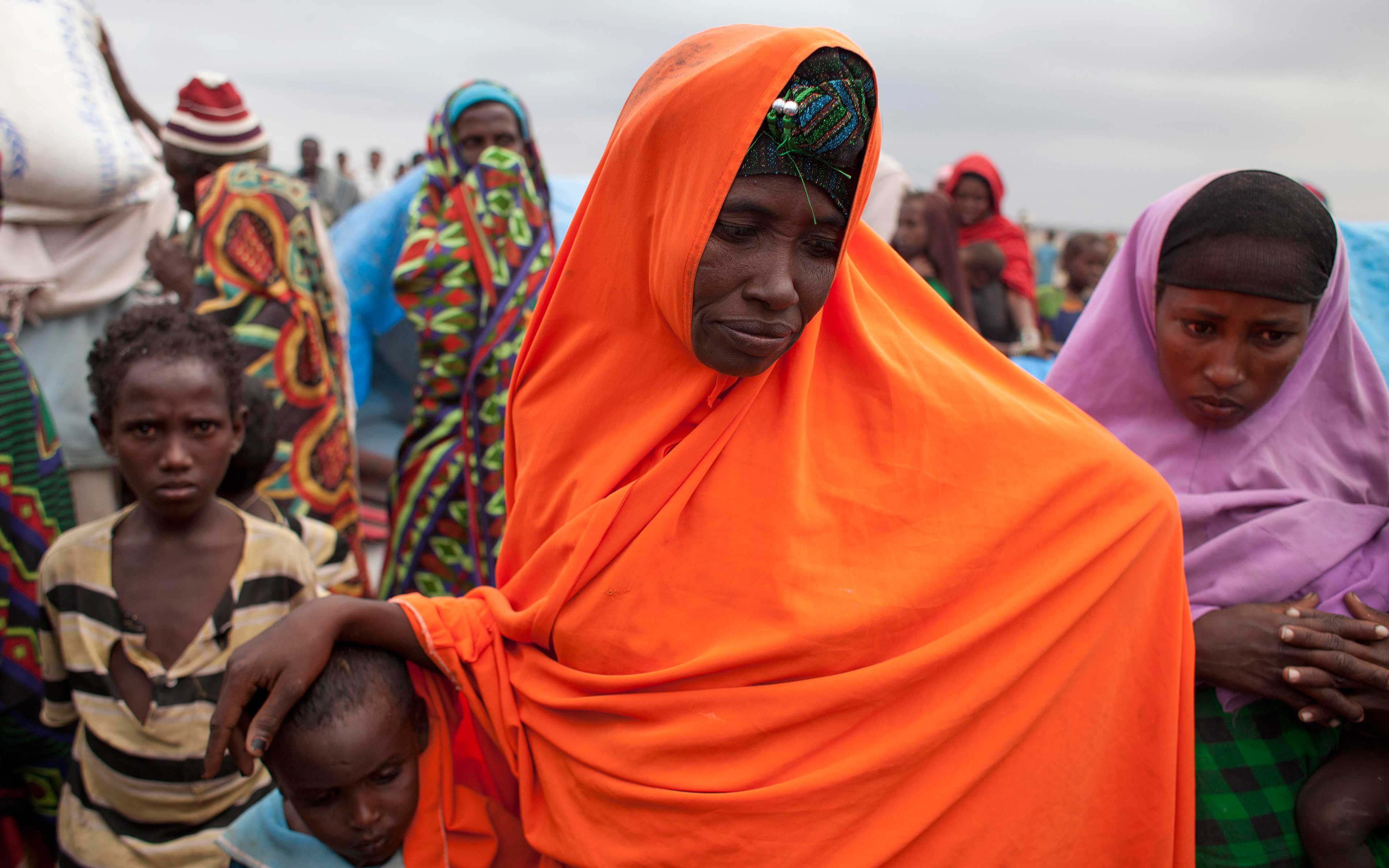 “My children keep asking me for food,” says Lule Abrahn who made her her way to a camp for displaced people in Ethiopia’s Siti Zone in the hope of receiving some help. “Each day we talk about the drought and the things we have lost.”