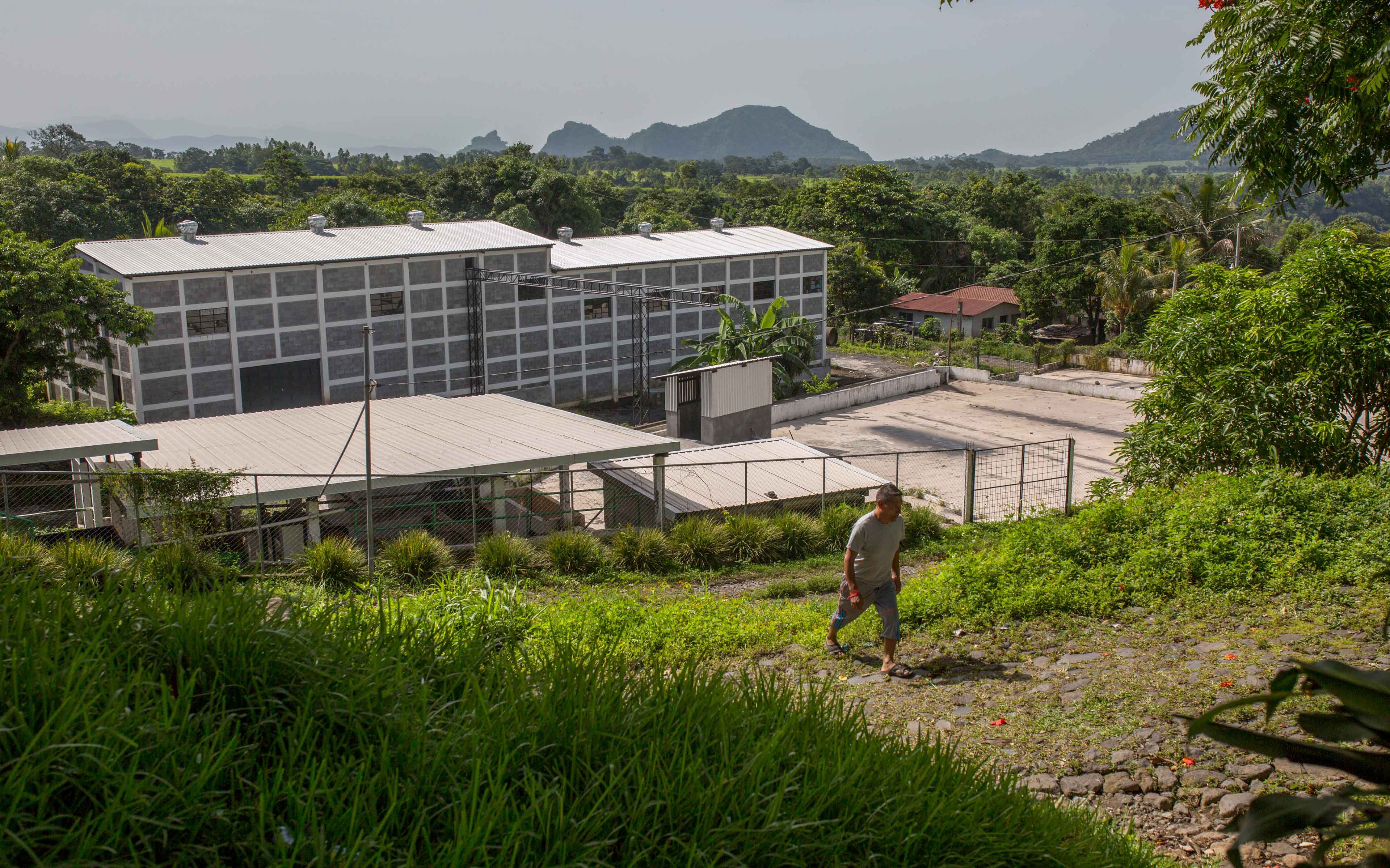 Since the government resettled them here in 1998, the people of La Trinidad have built this mill for their thriving Fair Trade coffee cooperative.
