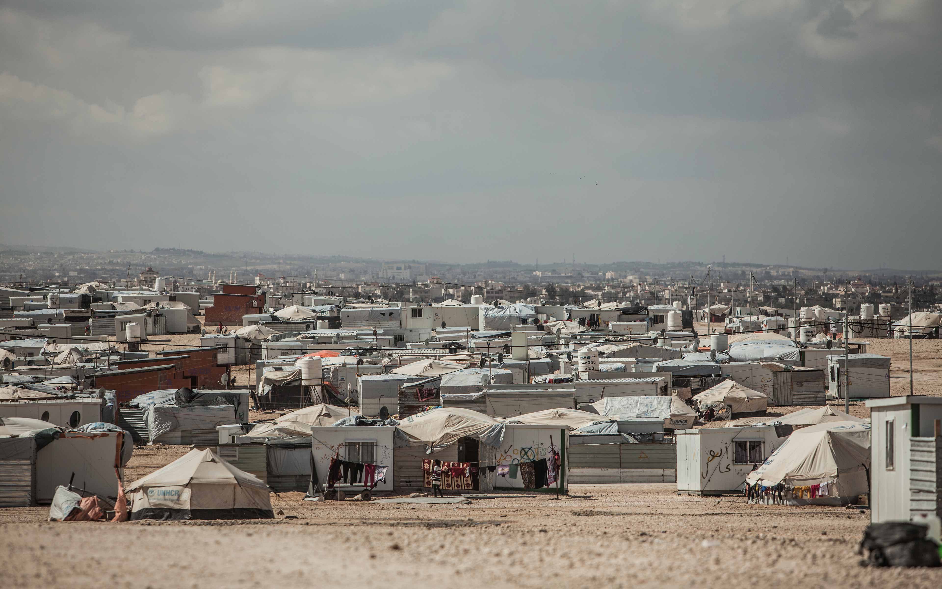 The Zaatari refugee camp in Jordan is now sheltering tens of thousands of
people from Syria, making it the fourth largest “city” in the country.  It is a kind of no man’s land, says photographer Pablo Tosco. A place of “limbo
where people are trying to process the traumatic experience of war.”